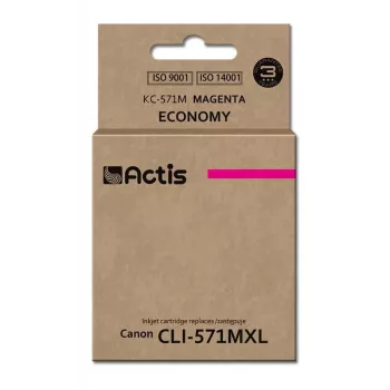 Tintenpatrone ACTIS KC-571M kompatibel für Canon, Magenta, 12 ml, Standardreichweite, Einzelpackung