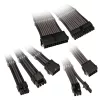 Kabelverlängerungsset Kolink Core Adept – PET-ummantelt, 6-teiliges Set, 20+4-Pin, 8-Pin, 4+4-Pin, 3×6+2-Pin (300–350 mm)