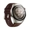 Smartwatch HUAWEI WATCH 5 Classic 46 mm, 1.38 Zoll AMOLED 466×466, Touchscreen, GPS, silbernes Gehäuse, braunes Armband