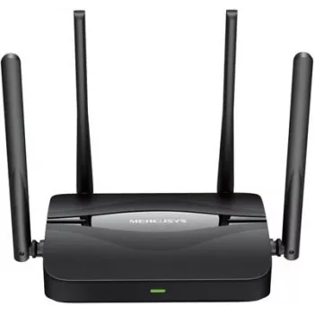 Tischrouter MERCUSYS MR25BE EasyMesh Wi‑Fi 7 Dual‑Band 2,4/5 GHz, 3600 Mbit/s, 3× Gigabit-LAN, 4 externe Antennen