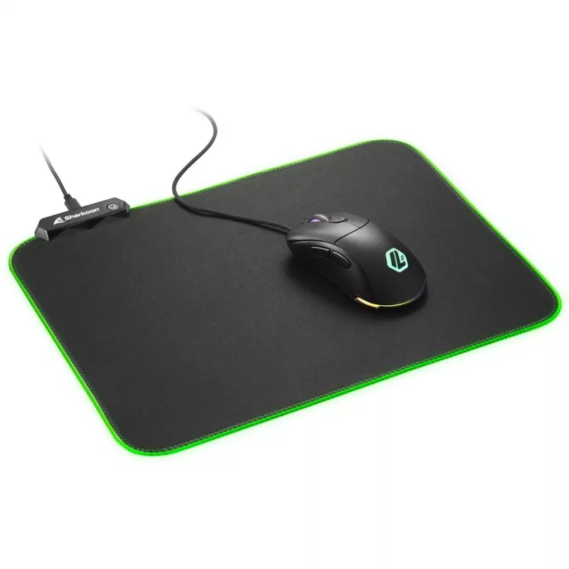 1337 RGB V2 Gaming Mat 360, Gaming Mouse Pad schwarz