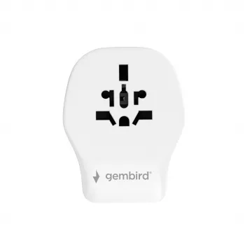 Wand-Reiseadapter GEMBIRD TPA-1A2C20-02-W 20W — 1xUSB-A + 2xUSB-C, Typ-G-Stecker, 100–250 V, weiß