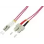 Logilink - Patchkabel - LC Multimode (M) auf SC Multimode (M) - 7,5 m - Glasfaser - 50/125 Mikrometer - OM4 - halogenfrei - heather violet (FP4LS07)