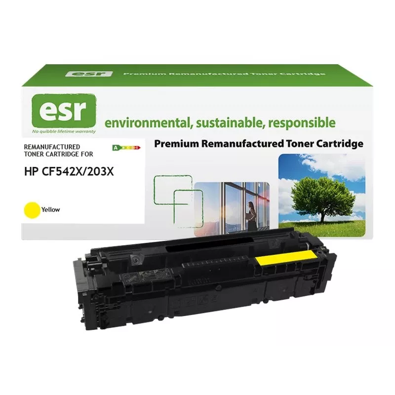 ESR Tonerkartusche kompatibel mit HP CF542X gelb Hohe Kapazität wiederaufbereitet 2.500 Seiten