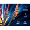 Tracer 47487 USB A - Type C M/M 1m Kabel Grau