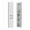 Badezimmer-Standschrank Top e shop NEL II BIEL — freistehend, 5 Regalböden, 310×300×1740 mm, weiß