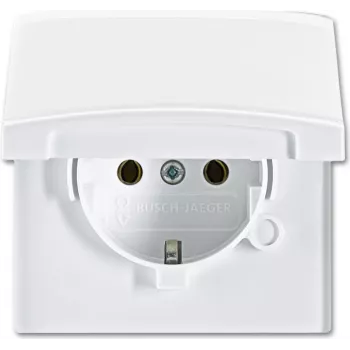 BUSCH-JAEGER SCHUKO-Steckdose IP44 20EUGK-32-101 AW44 Deckel 20EUGK-32-101 (20EUGK-32-101)