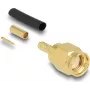 SMA Crimp-Stecker DELOCK 91780 für RG-174 / RG-316 Koaxialkabel mit Schrumpfschlauch