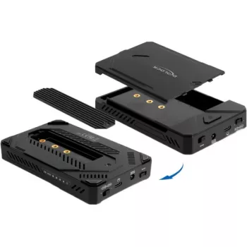 HDD/SSD-Gehäuse DeLOCK 42020 Schwarz 2,5 Zoll USB Typ-C 10 Gbit/s