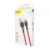 USB-2.0-A-auf-USB-C-Kabel Baseus CATKLF-B09 1m QC3.0 Nylongeflecht rot, Schnellladung und Datensynchronisation