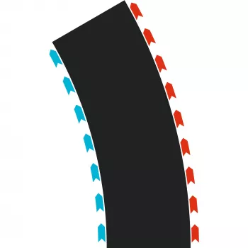 Carrera HYBRID Curves Radius 30° two modules (50052004)
