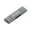 Vention USB3.0 Multifunktions-Kartenleser Grau Metall Typ
