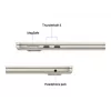 MacBook Air 13, Starlight, M4 (10-CPU/10-GPU), 24GB, 512GB, Deutsch, 35W Dual USB-C Netzteil, MC6A4D/A