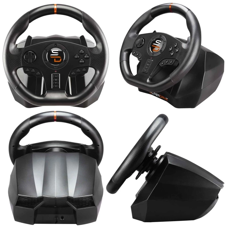 Subsonic SA5595-PC Gaming Controller Schwarz USB Lenkrad + Pedale
