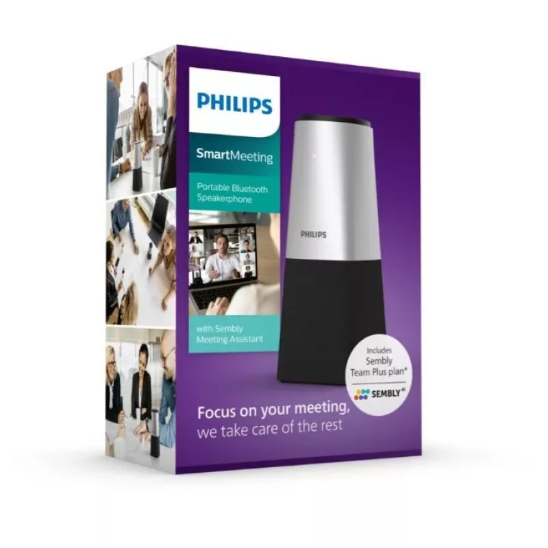 Philips PSE0540 Bluetooth-Konferenzlautsprecher Schwarz, Grau 5.0