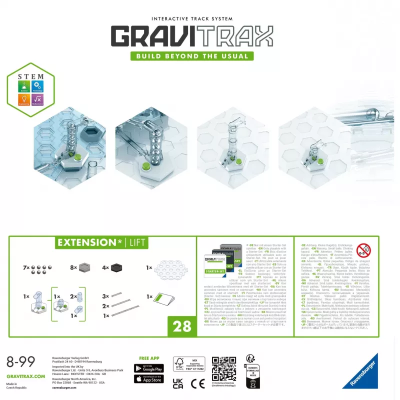 GraviTrax Erweiterung Lift Ravensburger 22419 Mehrfarbig