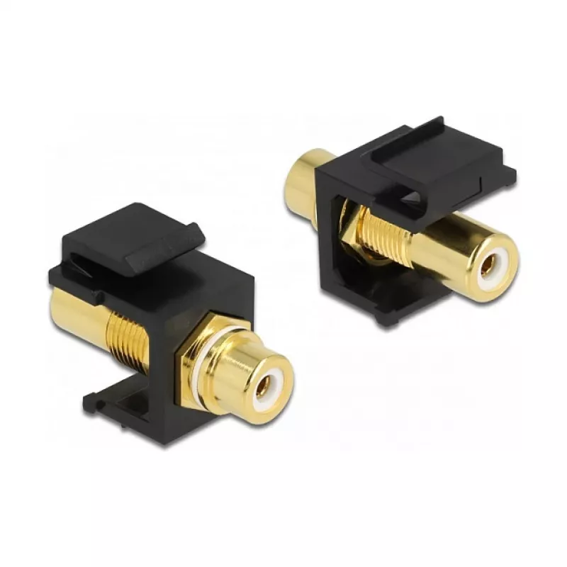 Keystone-Modul DeLOCK 86746 flach schwarz Cinch-Buchse