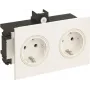 Rehau Socket Outlet 2-way SIGNA IN pure white BRK 2STD (6121014)