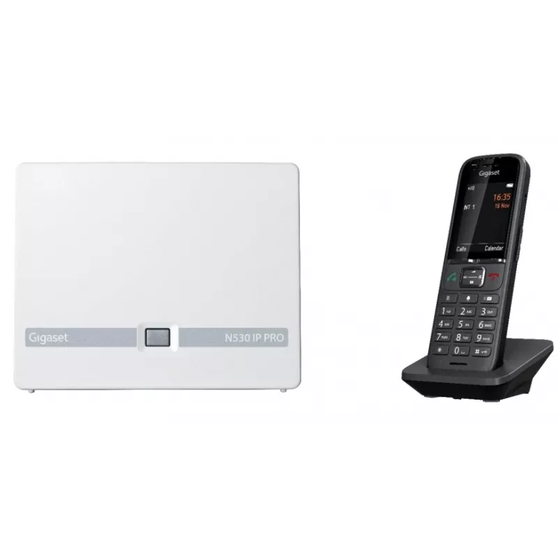 Gigaset N530 IP PRO + S700H PRO DECT-Telefon Anruferkennung Anthrazit