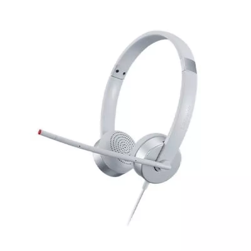 Lenovo 100 Stereo Analogue Headset Büro/Callcenter Silber