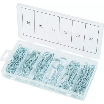 Haken- und Ösenschrauben-Set KS Tools 970.0380 — 151-teiliges Kit zum Befestigen und Aufhängen