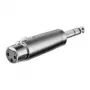 Wentronic Goobay XLR-Adapter - XLR-Buchse (3-polig) > Klinkenstecker 6,35 mm (4-polig, Stereo) (27514)