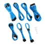 Stromkabel-Kit CableMod C-Series PRO ModMesh RM Schwarz Label Hellblau CM-PCSR-16P3KIT-NKLB-R für PC-Netzteil