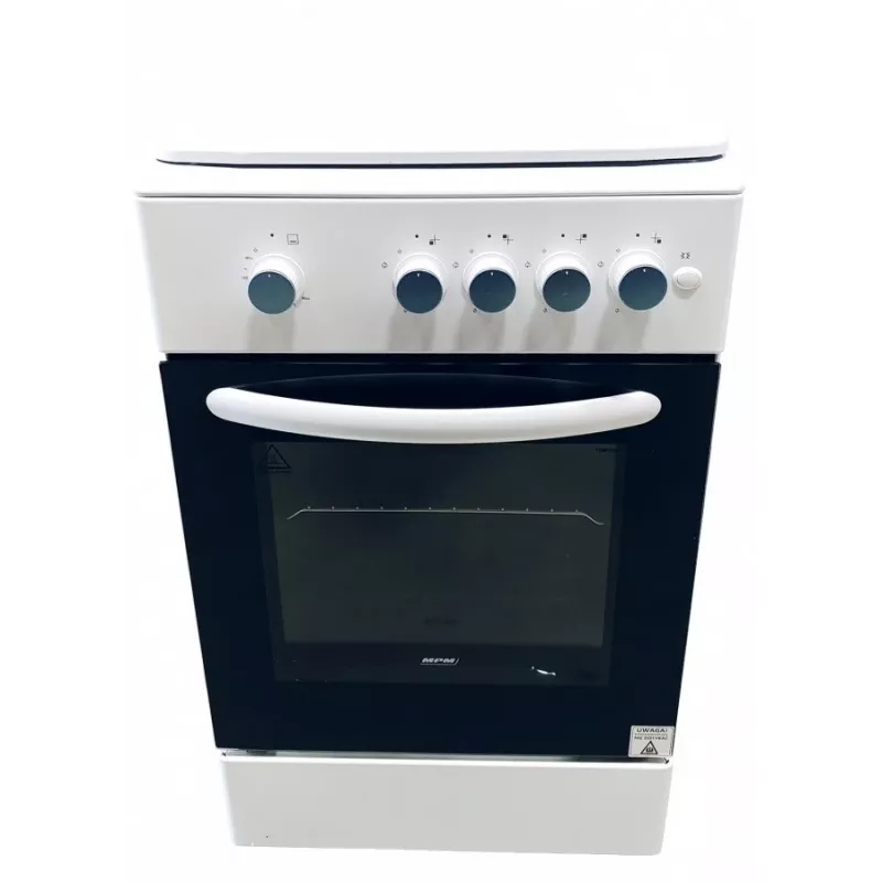 Gasherd MPM MPM-54-KGF-21, 4-Flammen-Kochfeld, 60 cm, Gas, weiß, Energieeffizienzklasse A