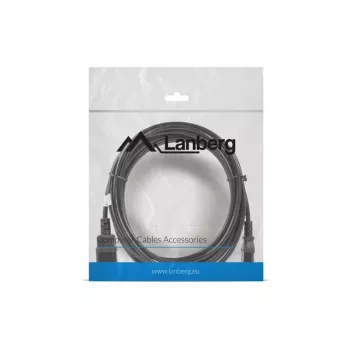 Lanberg C13-C14 VDE, 5m Kabel Stromverteiler (ca-c13e-11cc-0050-bk)