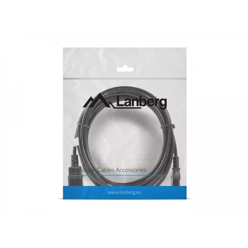 Lanberg C13-C14 VDE, 5m Kabel Stromverteiler (ca-c13e-11cc-0050-bk)