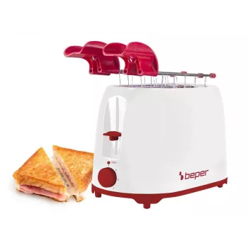 Toaster Beper P101TOS100 2-Scheiben Kompakt-Design, Edelstahlgehäuse, einstellbare Bräunung