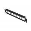Patchpanel Extralink 12-Port UTP 10 Zoll Metallgehäuse, schwarz