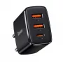 Baseus 30W USB-Ladegerät QC PD3.0 Typ C PD-Schnellladegerät für iPhone 17 16 15 14 13 12 Pro Max Xiaomi Samsung