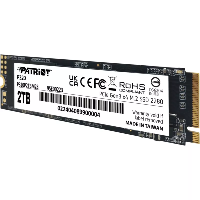 SSD-Laufwerk Patriot P320 2TB M.2 2280 PCIe 3.0 x4 NVMe
