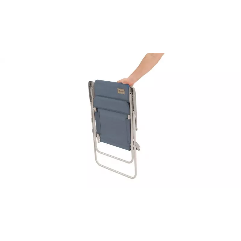 Campingstuhl Outwell Blackpool Ocean Blue — 2-Bein-Klappstuhl, max. Belastung 120 kg, 3,3 kg, 55 cm breit