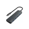 USB-Hub SAVIO AK-54 — 4 x USB-A (USB 3.2 Gen 1), USB-C-Host, schwarz