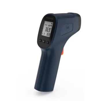 Berührungsloses Thermometer Motorola TE-93 Blau Stirn AA-Batterie