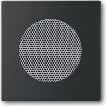 Wandplatte / Schalterabdeckung Busch-Jaeger 8200-0-0126 — schwarz, konventionelles Design, 63×63 mm
