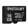 MicroSDHC-Speicherkarte PATRIOT PSF16GMDC10 — 16 GB, Class 10, UHS-I (U1), 80 MB/s, schwarz