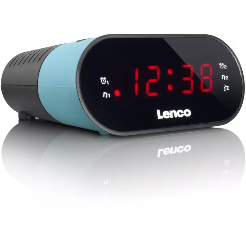 Uhrenradio Lenco CR-07 Schwarz Blau
