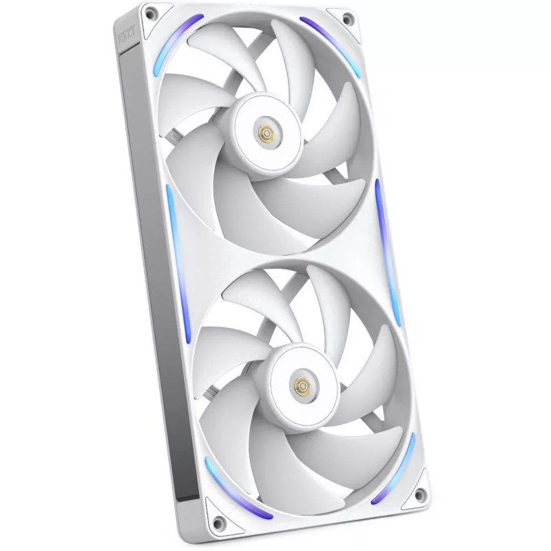 NZXT F280X RGB 140mm ARGB Gehäuselüfter - Weiß, 2er-Pack