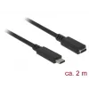 USB-Kabel DeLOCK SuperSpeed USB 3.2 Gen 1 2 m USB-C Schwarz
