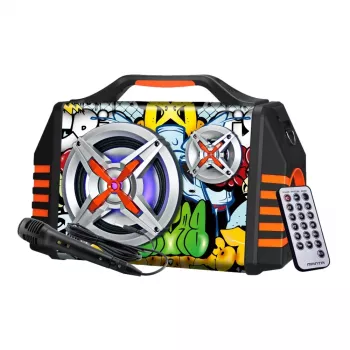 Tragbarer Lautsprecher Manta SPK1005PRO Helios 2, Schwarz