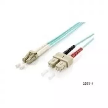 Equip LC/SC LWL-Patchkabel, OM3, 5.0m, 5 m, OM3, LC, SC