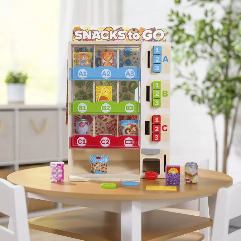 Melissa & Doug - Verkaufsautomaten Spielset aus Holz, Kaufladen
