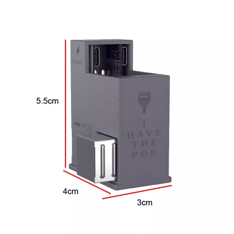 Extralink AT-USBC-JB-V3 | Konwerter PoE per USB-C | 25 W, 10/100 Mbps