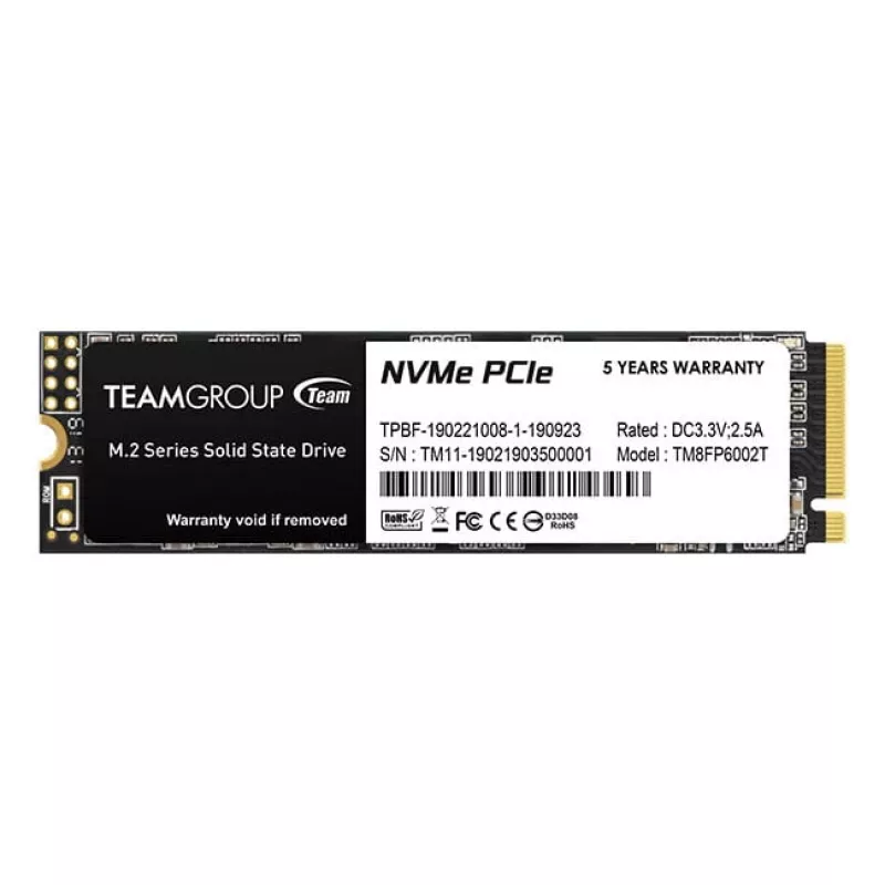 SSD-Festplatte Team Group 512 GB M.2 PCI Express 3.0 NVMe MP33
