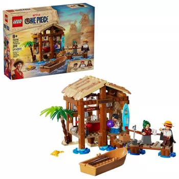 LEGO Bauset One Piece 75636 Windmühlendorf-Hütte, 299 Teile, 3 Minifiguren, 8+ Jahre