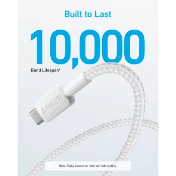 USB-Kabel Anker 322 1,8 m USB A USB C Weiß