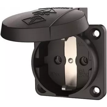 MENNEKES Elektrotechnik GmbH & Co. KG Schuko-Anbau-Steckdose 16A 2p+E 230V schwarz 11032 (11032)